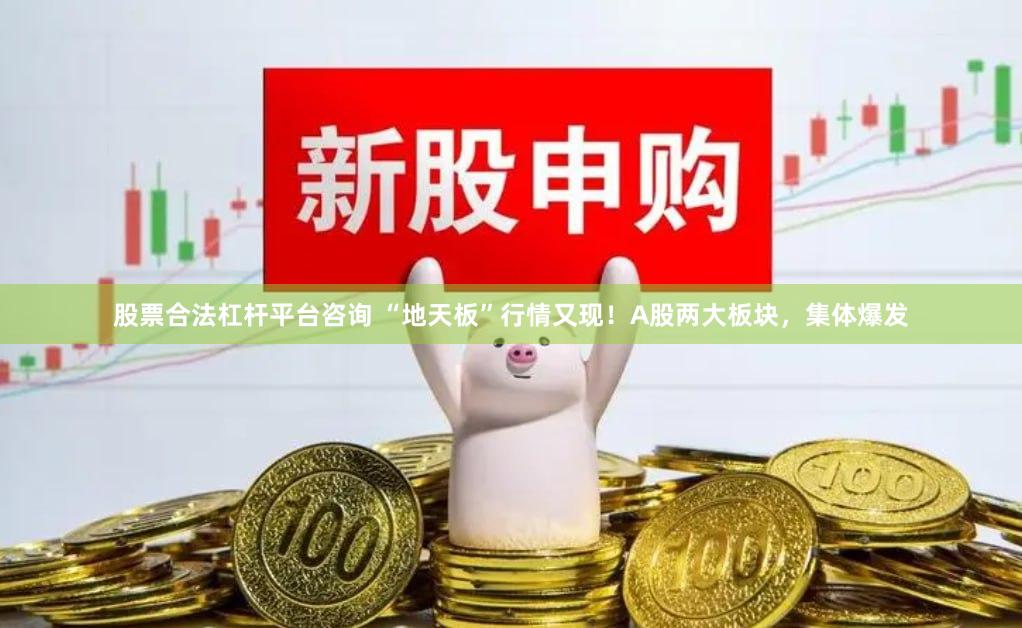 股票合法杠杆平台咨询 “地天板”行情又现！A股两大板块，集体爆发